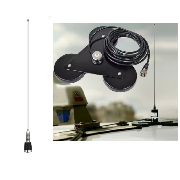 N4 NMO VHF 136-174MHz 3.5dBi 1360mm 631 Stainless Steel Whip Mobile Car Radio antenna